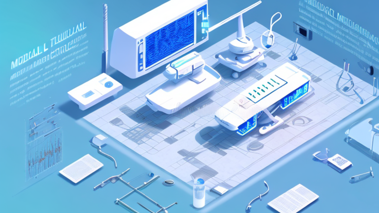 A futuristic medical facility